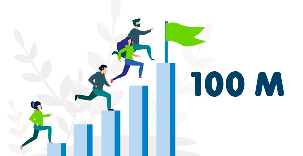 100 million transactions